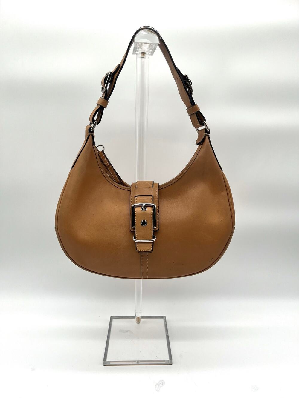 COACH Y2K Vintage Hampton Hobo Bag, Camel Brown Leather